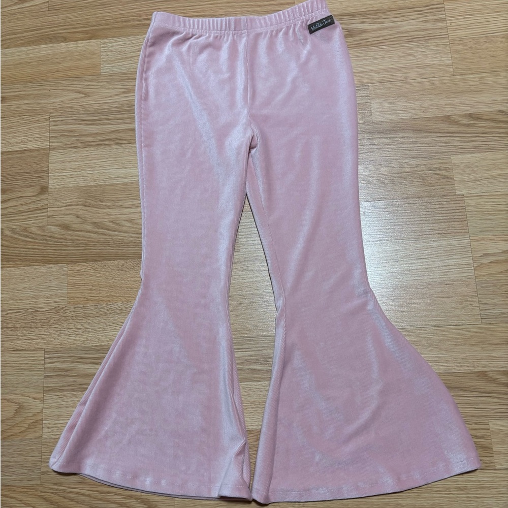“Matilda Jane” pink velour pants size 8 in EUC